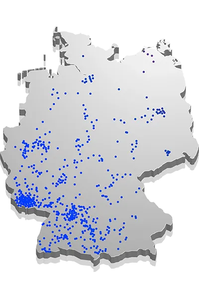 Deutschlandweiter Aktionsradius